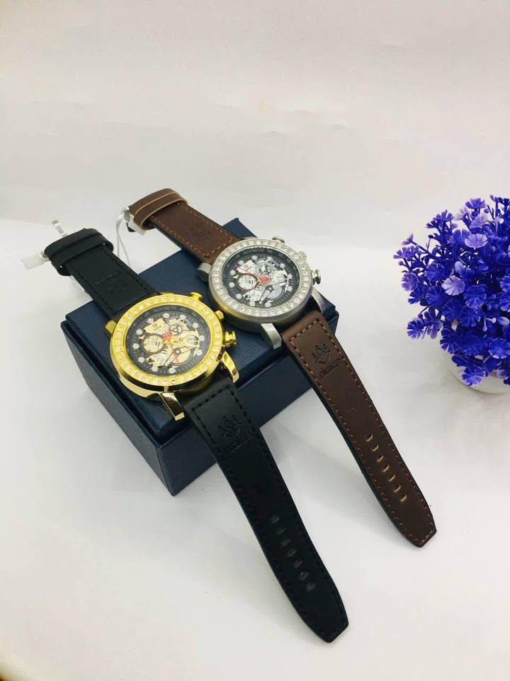 (men leather watch).