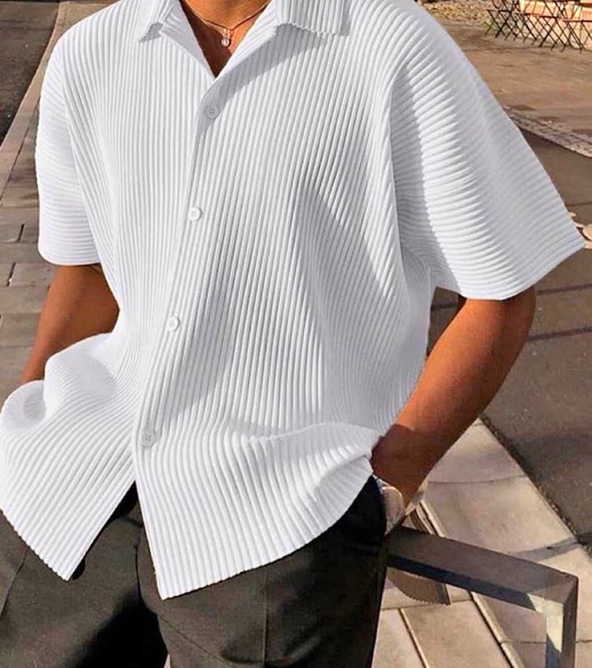 quality men white shirt