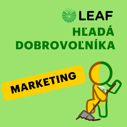 Hľadáme dobrovoľníka na MARKETING