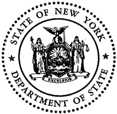 New York Department of State seal