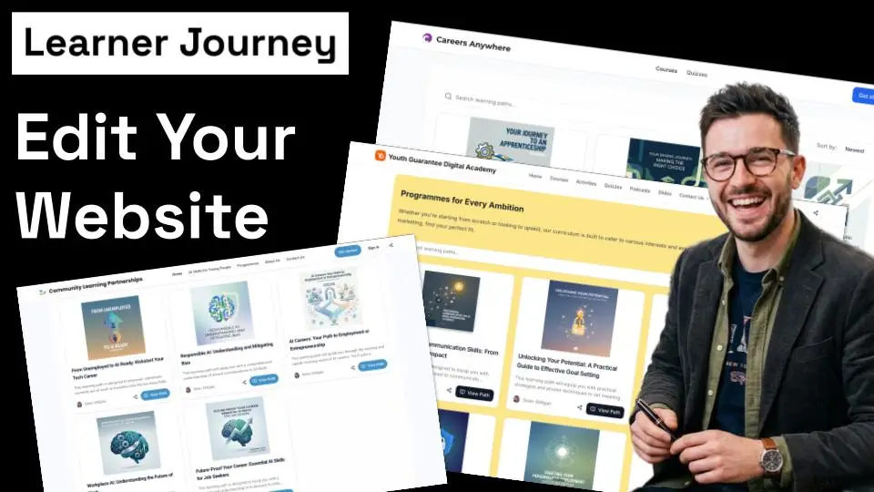 How to Build & Edit a Website with Learner Journey | Quick Tutorial cover