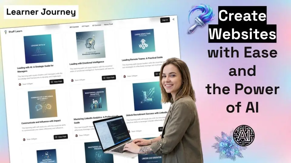 Build a Learning Website in Minutes with Learner Journey (No Coding) cover