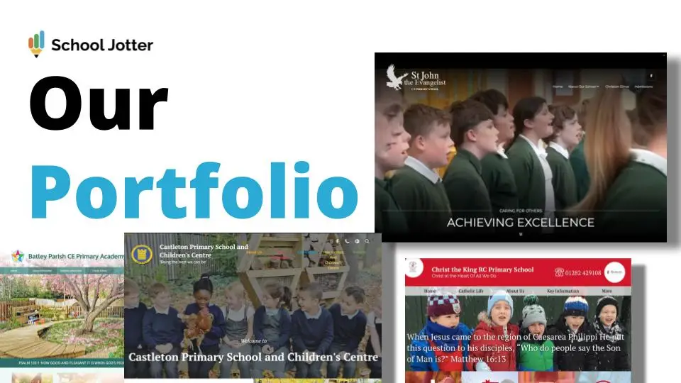 School Jotter Examples School Website Portfolio Designs cover