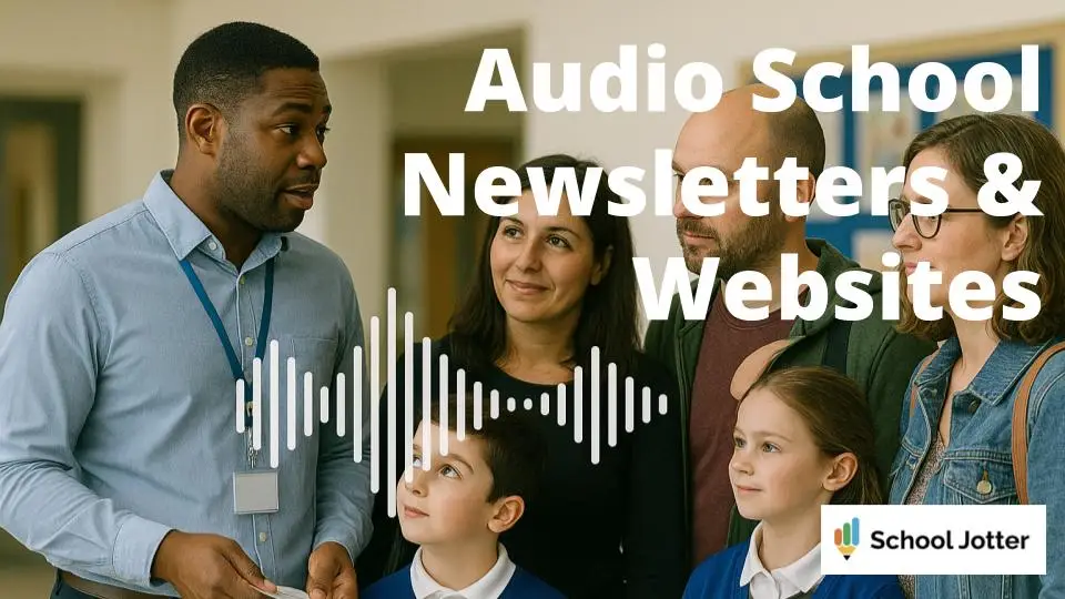 Make School Communication Inclusive | Audio Newsletters & Text-to-Speech for School Websites cover