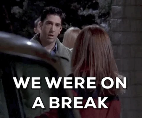 David Schwimmer as Ross from Friends saying, 