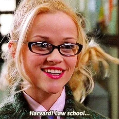 Elle Woods from Legally Blonde saying, quote 