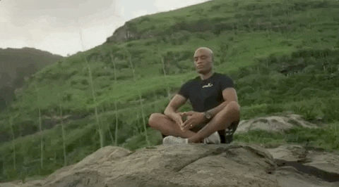 Meditating Anderson Silva GIF 