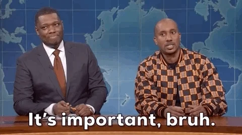 Chris Redd Snl GIF by Saturday Night Live: 'It's important, bruh.'
