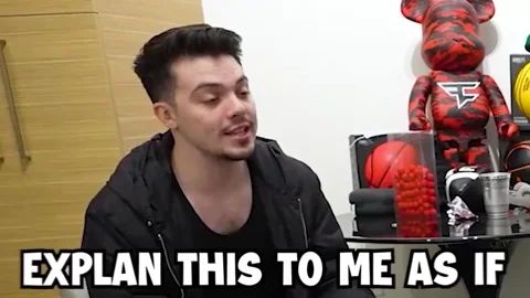 A young man saying, 