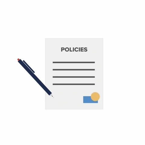 A pen signs off on an education policy document.