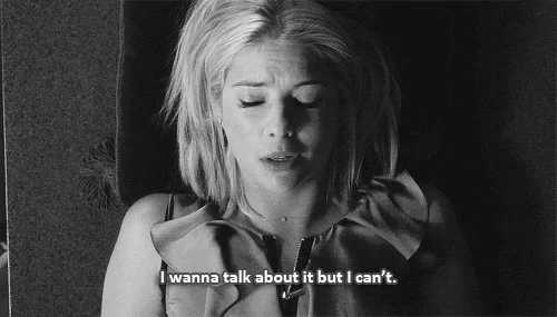 A young women saying, 