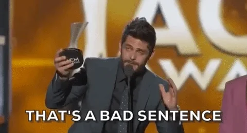 An award winner saying 