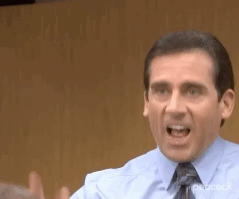Michael Scott from The Office saying, 'I love it.'