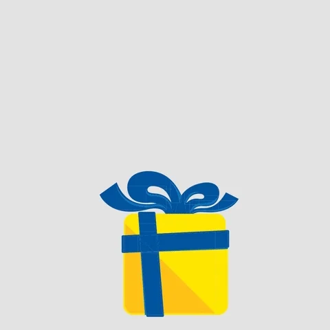 A present box being opened while multiple gifts burst from it.