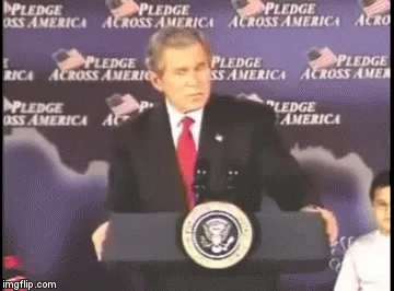 President George W. Bush of the U.S. says, 