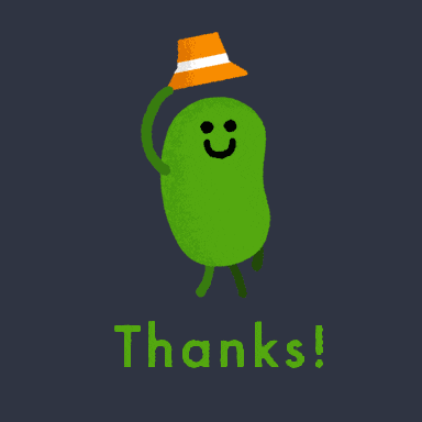 bean saying Thanks!