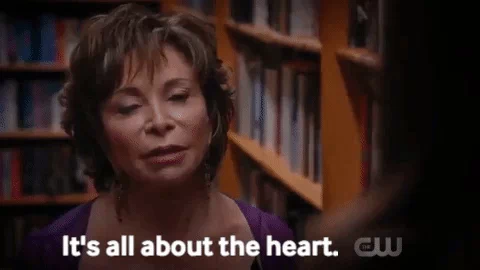 An educator in a library says, 