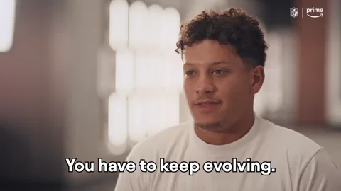 Gif of football player saying, 'you have to keep evolving.'