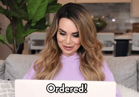 Rosana Pansino looks up from her laptop and says, "Ordered!"