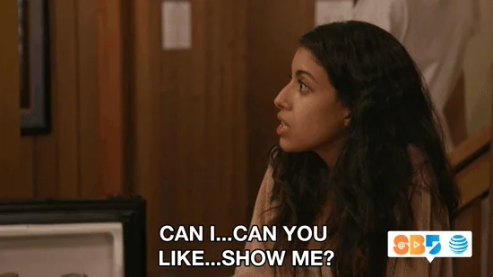 A student in a lecture hall asks, "Can you...like...show me?"