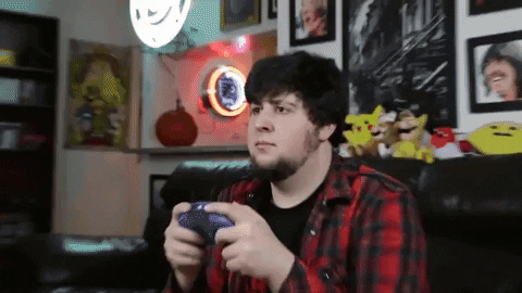 A person in a store saying, 'I have several questions.' (GIF by reactionseditor)