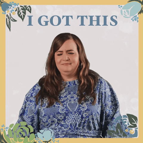 Aidy Bryant (Shrill) saying 'I got this' with an animated crown