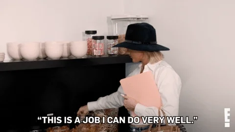 Khole Kardashian saying, This is a job I can do very well"