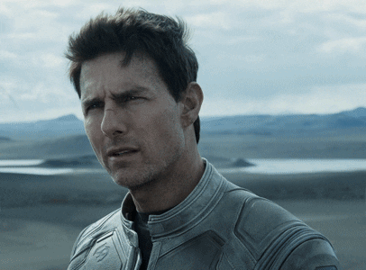 Tom Cruise Confused Reaction asking What? GIF