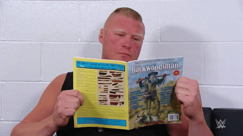 A man reading a magazine