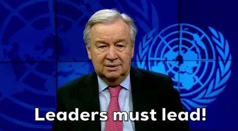 UN Secretary General saying, 