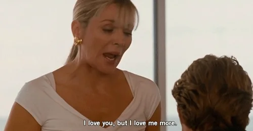One person saying to their partner, 