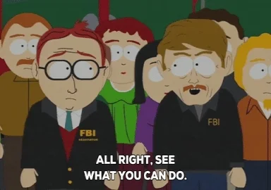 A South Park character says, 