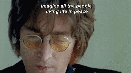 John Lennon singing, 