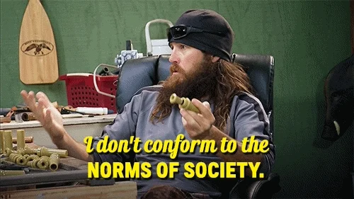 gender identity vs gender role: Duck Dynasty man. 'I don't conform to the norms of society'