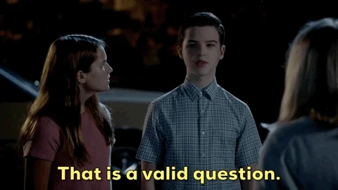 Young Sheldon says, 