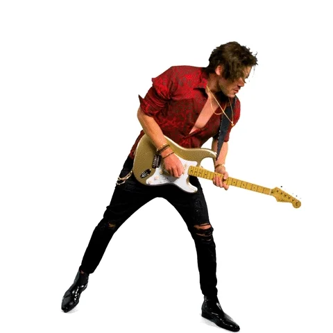 Man playing the guitar