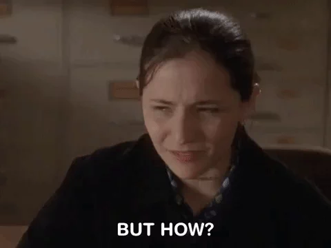 A woman asks, 