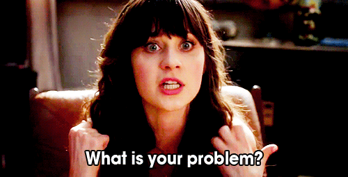 zooey deschanel what is your problem GIF