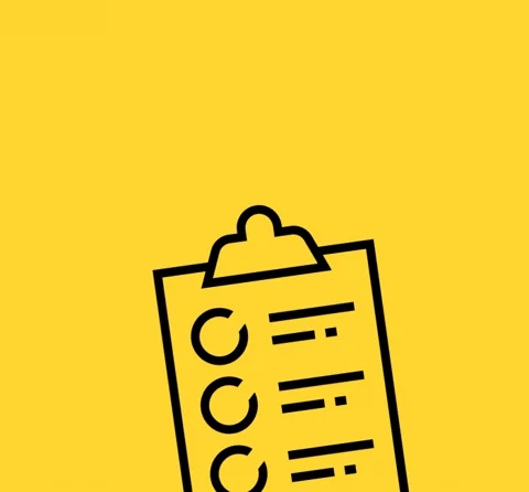 Text reads Career Goals and below it a clip board with a list of tasks being checked off