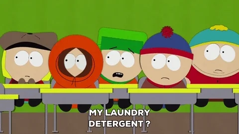 South Park characters sit in class. Kyle asks, 