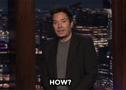 Jimmy Fallon looking shocked and asking, 