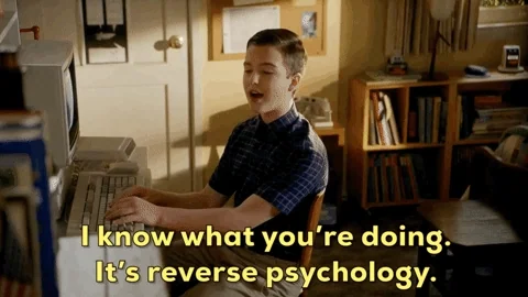 A boy says, 