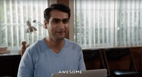 Dinesh from Silicon Valley saying 'Awesome'.