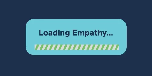 A computer status bar says 'Loading empathy...'