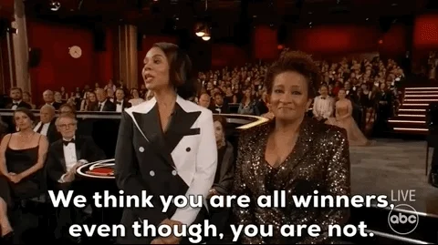 Regina Hall with Wanda Sykes hosting the Oscars, saying