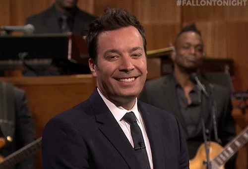 Jimmy Fallon's smile quickly fades into a worried, serious expression.
