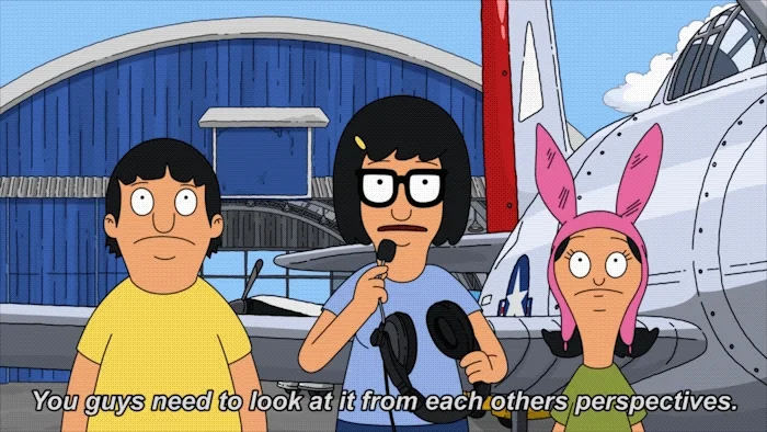 Tina from Bob's Burgers saying, 