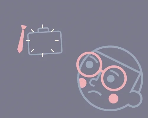 A person thinks about different career options as icons reflecting different options pop up in front of him