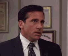 GIF of Michael Scott from 'The Office' yelling, 