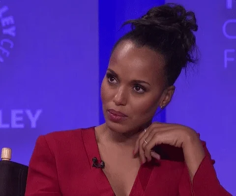 A GIF of Kerry Washington rolling her eyes by The Paley Center for Media